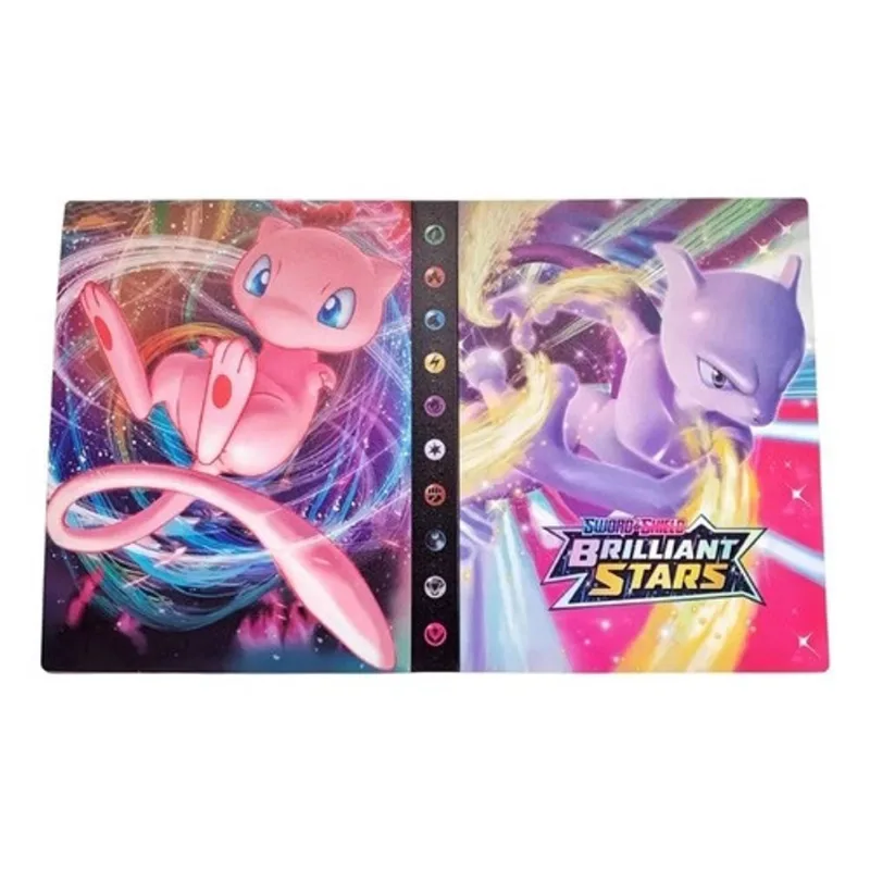 Album Pasta Mew Mewtwo Porta 240 Cartas Pokemon Cards Tcg