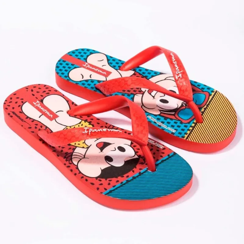 Chinelo Infantil Turma Da Mônica Ipanema - VERMELHO/VERMELHO/ROSA 23/24