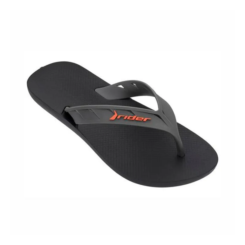 Sandália Rider Street Slide Preta, Cinza e Laranja 37/38 - RIDER - Vestuário
