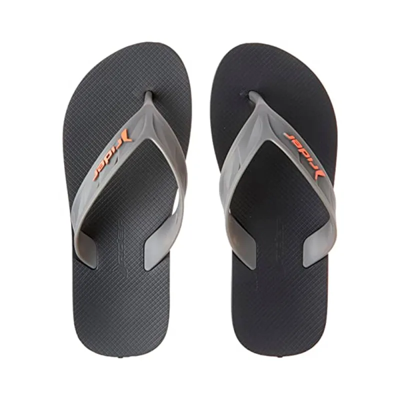 Sandália Rider Street Slide Preta, Cinza e Laranja 41/42 - RIDER