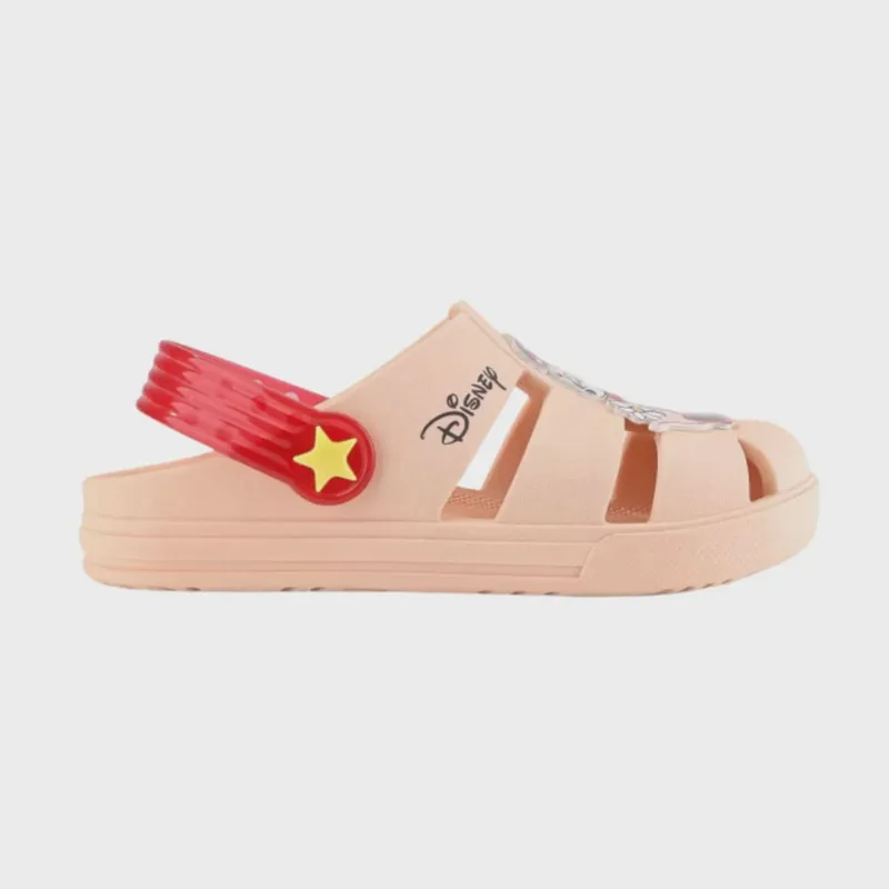 Babuche Grendene Disney Fun Pic Infantil Rosa Vermelho