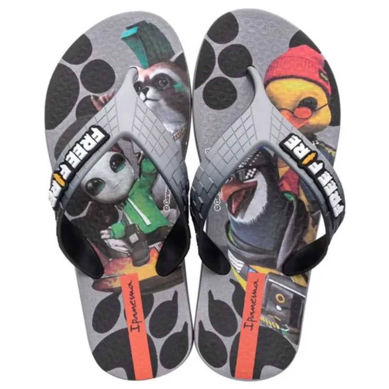 Chinelo Ipanema Menino Infantil Free Fire 26966 Preto 27/28