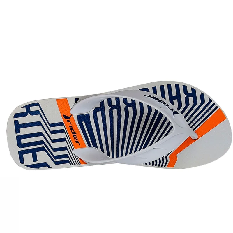 Sandália Rider Masculina Street City Branca e Azul 41/42 - RIDER - Vestuário