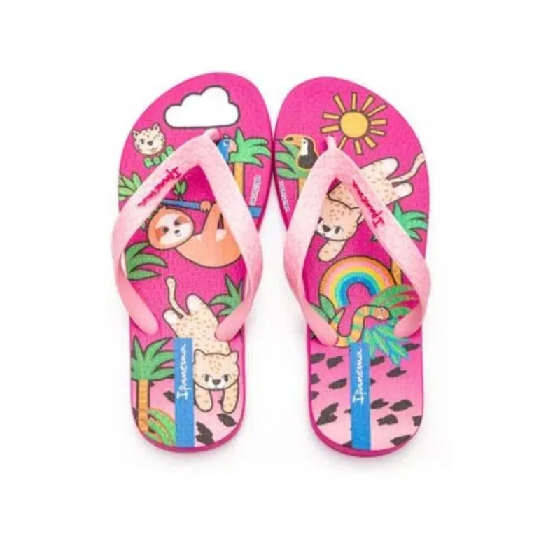 Chinelo Infantil Menina Temas Ipanema Rosa 23 24