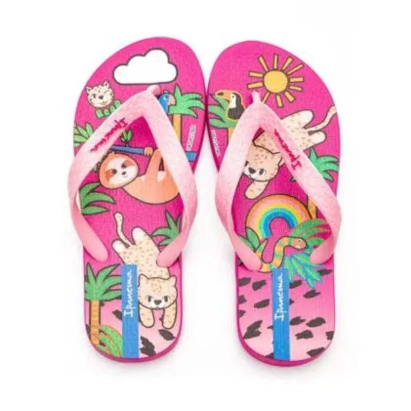 Chinelo Infantil Menina Temas Ipanema Rosa 29 30