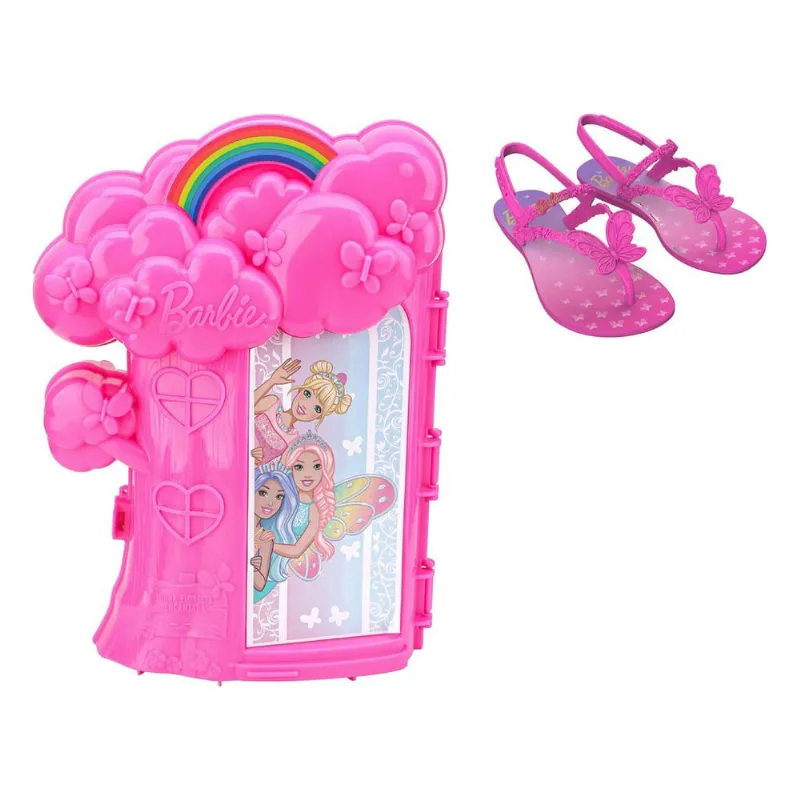 Sandália Menina Percata Barbie Casa Na Árvore