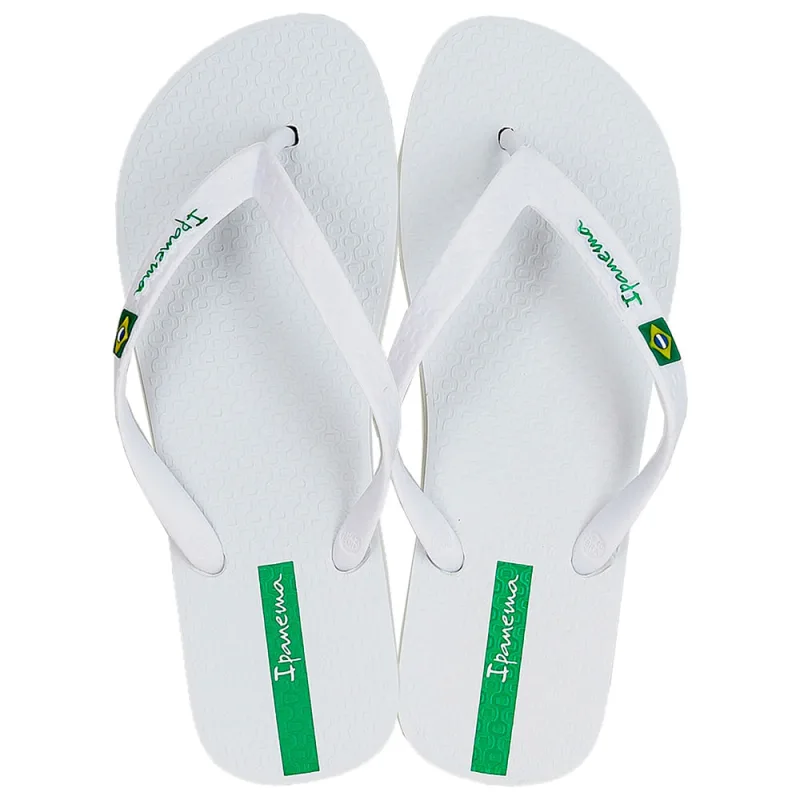 Sandália Ipanema Brasil Branco e Branco 41/42 - IPANEMA - Vestuário
