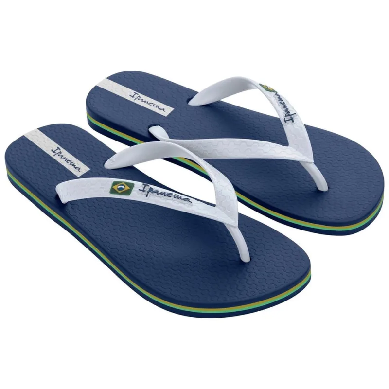 Sandália Ipanema Brasil Azul e Branco 37/38 - IPANEMA - Vestuário