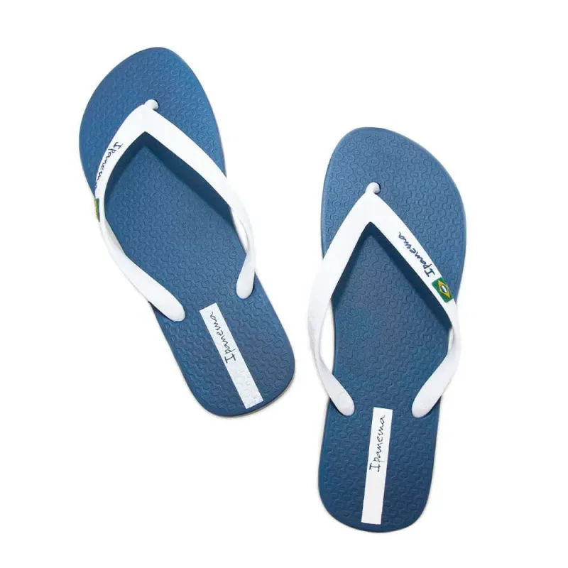 Sandália Ipanema Brasil Azul e Branco 41/42 - IPANEMA - Vestuário
