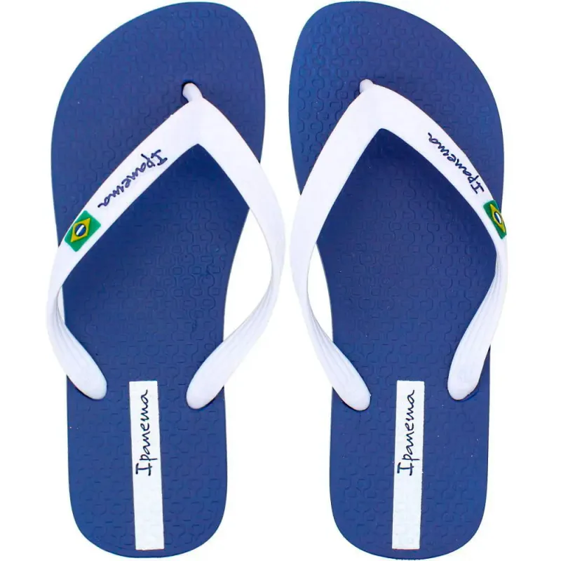 Sandália Ipanema Brasil Azul e Branco 43/44 - IPANEMA - Vestuário