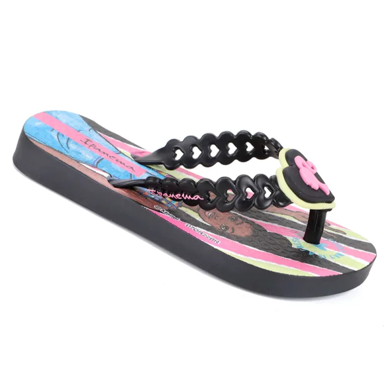 Sandália Grendene Infantil Barbie Style Preta/Azul e Amarela 31/32 - GRENDENE - Vestuário