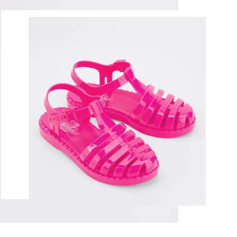 Sandália Menina Grendene Kids Barbie Duo Rosa 22459