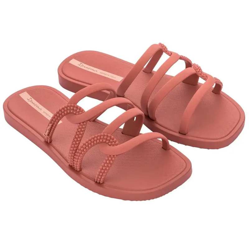 Sandália Ipanema Feminina Solar Slide Rosa e Rosa 35 - IPANEMA - Vestuário