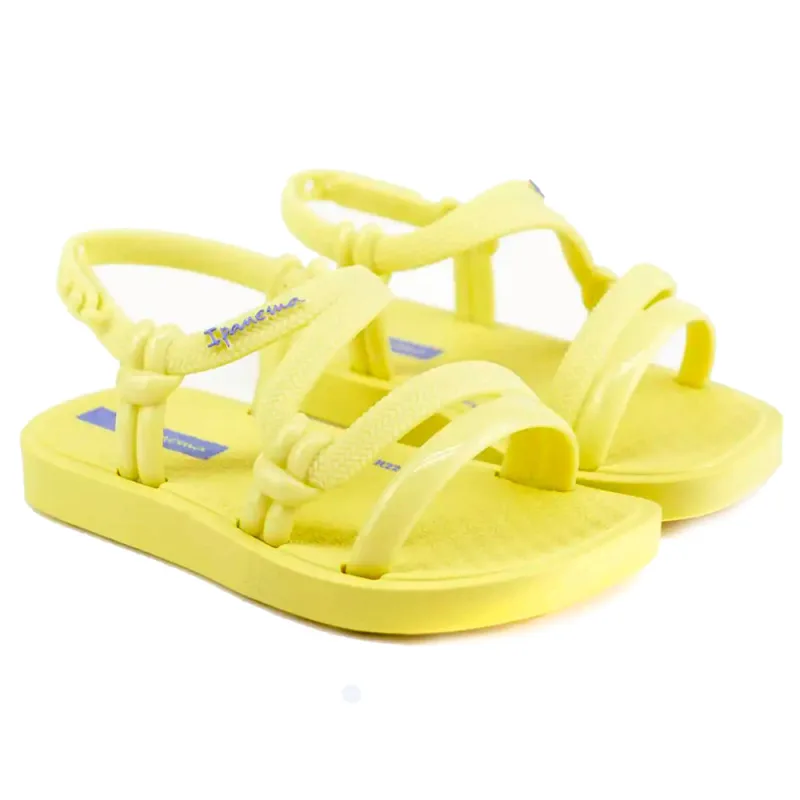 Sandália Ipanema Infantil Solar Baby Amarela 22 - IPANEMA - Vestuário