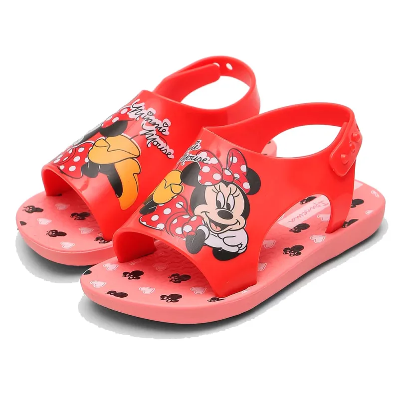 Sandália Ipanema Infantil Sweet Disney Baby Rosa/Vermelha 19 - IPANEMA - Vestuário