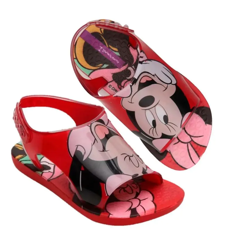 Sandália Ipanema Infantil Sweet Disney Baby Rosa/Vermelha 20/21 - IPANEMA