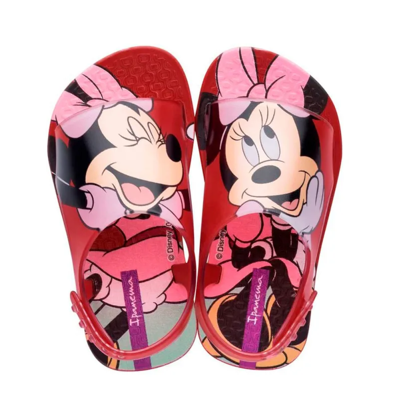 Sandália Ipanema Infantil Sweet Disney Baby Rosa/Vermelha 22 - IPANEMA