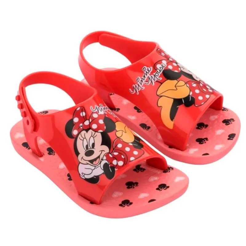 Sandália Ipanema Infantil Sweet Disney Baby Rosa/Vermelha 23/24 - IPANEMA