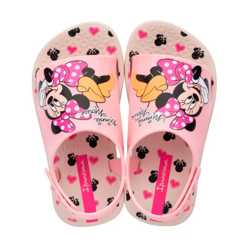 Sandália Ipanema Infantil Sweet Disney Baby Bege/Rosa 19 - IPANEMA