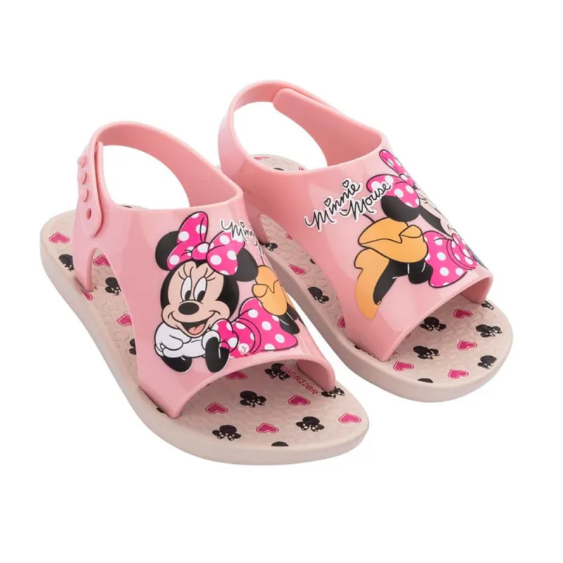 Sandália Ipanema Infantil Sweet Disney Baby Bege/Rosa 20/21 - IPANEMA - Vestuário