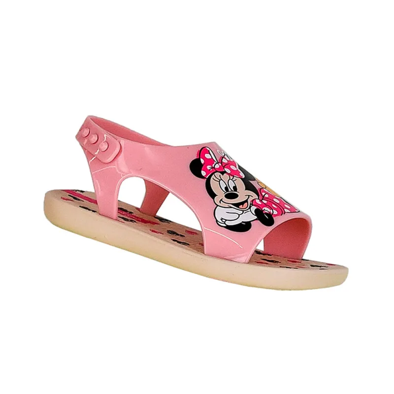 Sandália Ipanema Infantil Sweet Disney Baby Bege/Rosa 22 - IPANEMA