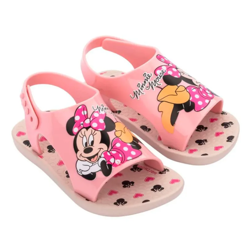 Sandália Ipanema Infantil Sweet Disney Baby Bege/Rosa 23/24 - IPANEMA - Vestuário