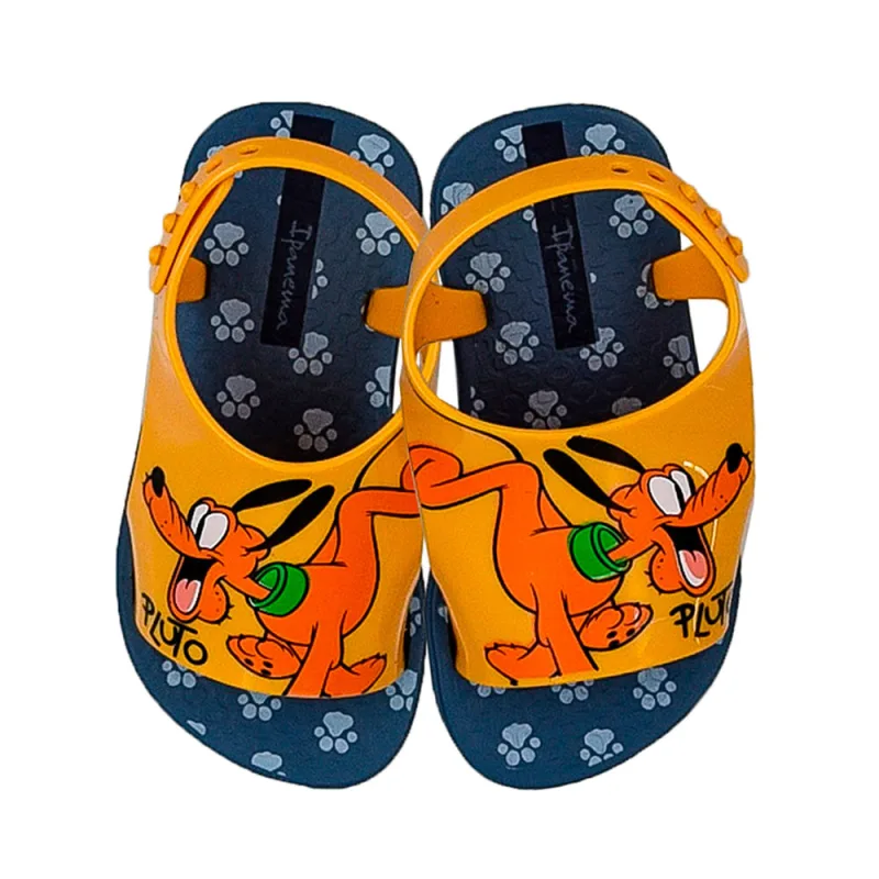Sandália Ipanema Infantil Sweet Disney Baby Azul e Amarela 22 - IPANEMA - Vestuário
