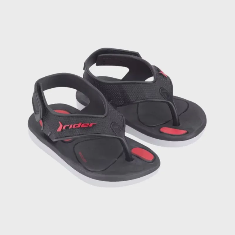 Chinelo Rider R Line Plus Infantil Preto
