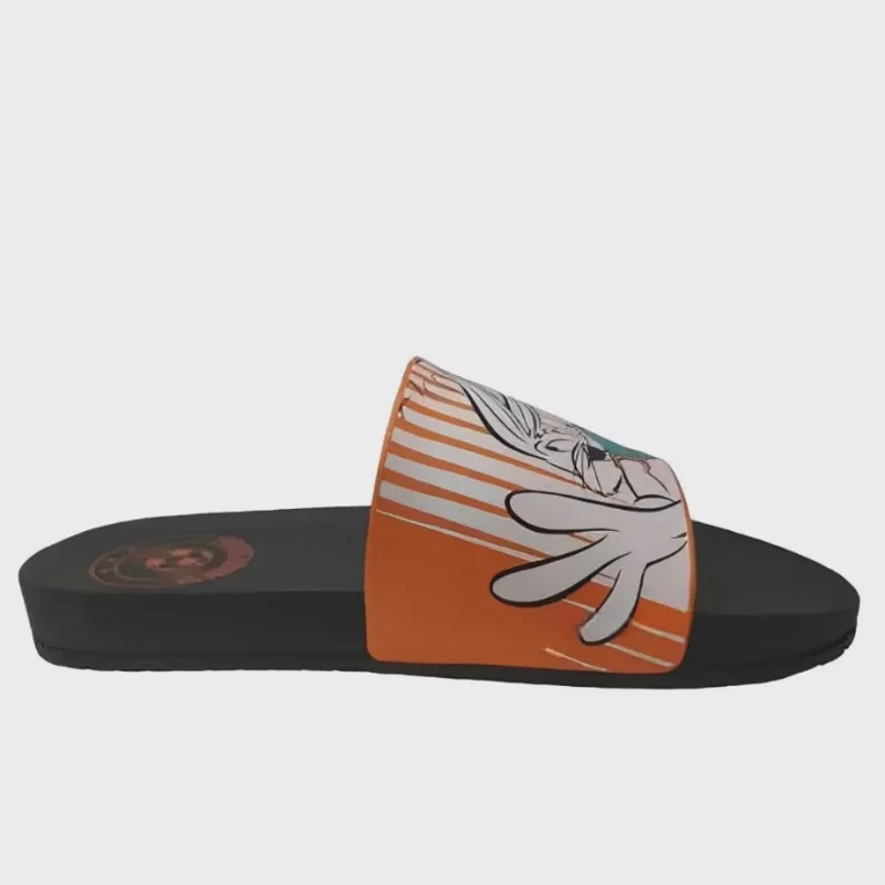 Chinelo Slide Grendene Infantil Looney Tunes Preto Laranja Com Acessório