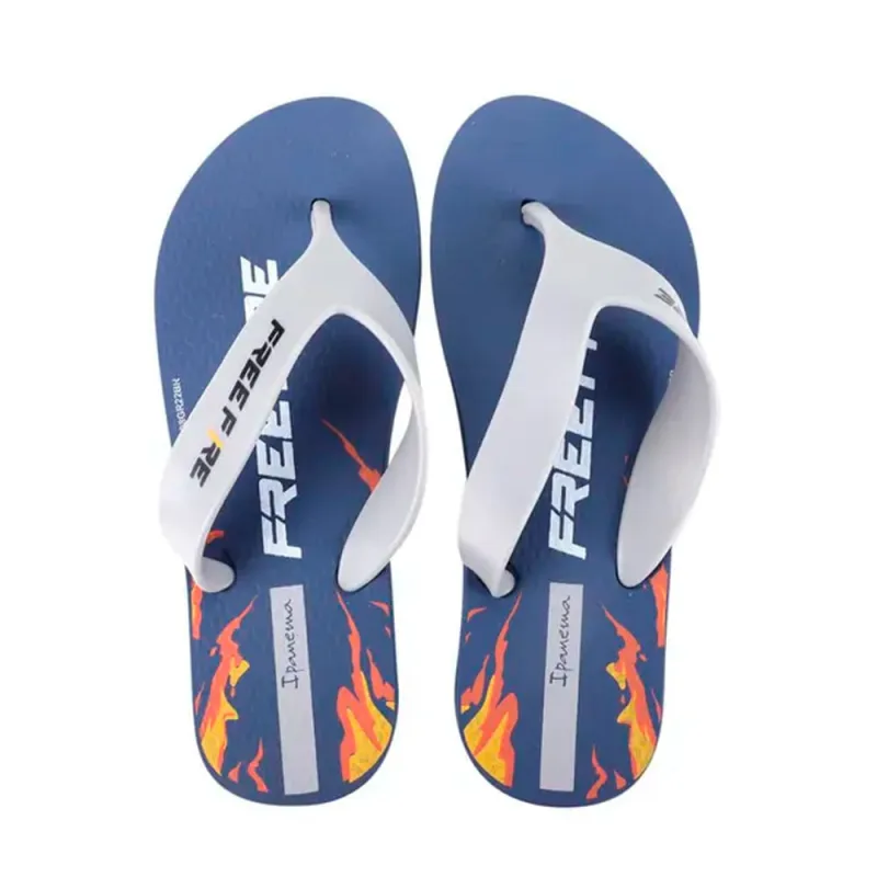 Sandália Ipanema Infantil Free Fire Azul e Cinza 33/34 - IPANEMA - Vestuário