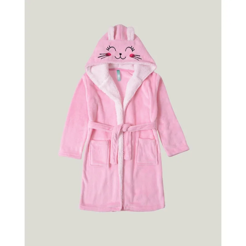 Roupão Em Fleece Menina Malwee Kids Rosa Claro - M