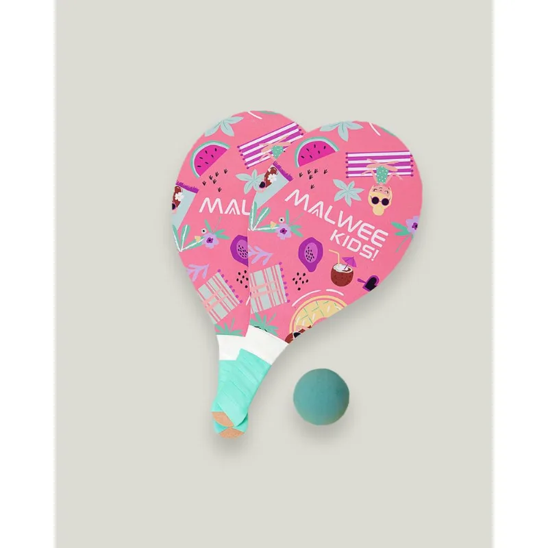 Kit Frescobol Rosa Unissex Malwee Kids Rosa - U