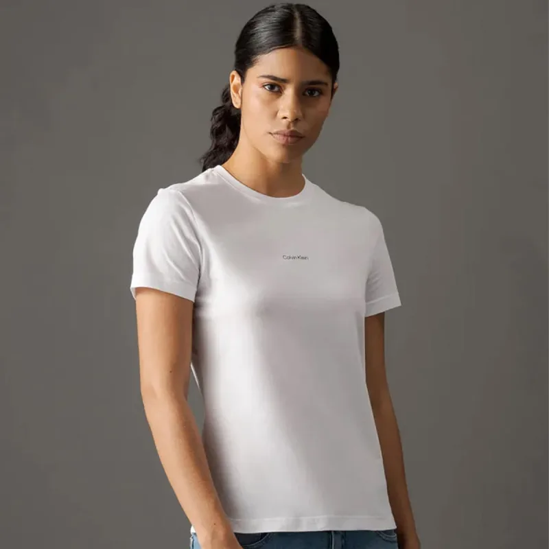 Camiseta Feminina CK Logo Branca - Calvin Klein