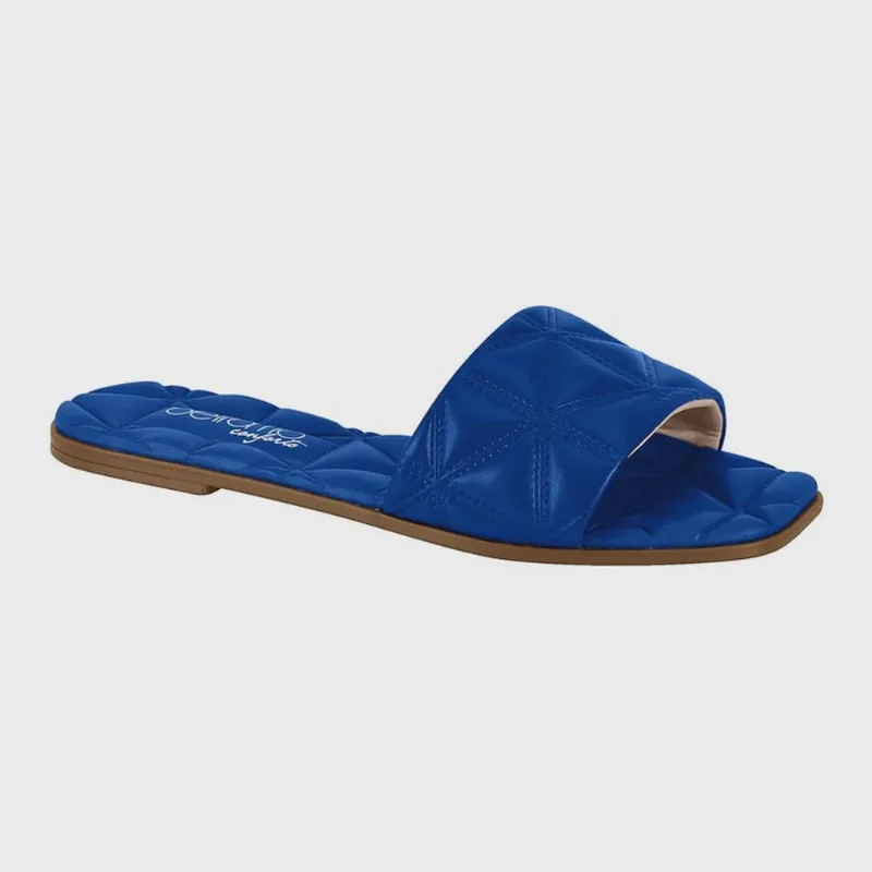 Chinelo Feminino Slide Napa Azul Preto Beira Rio 8435.215