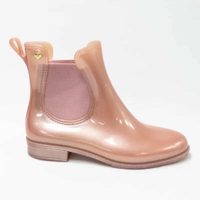 Bota Molekinha 2175.200 Galocha Rosa Glitter