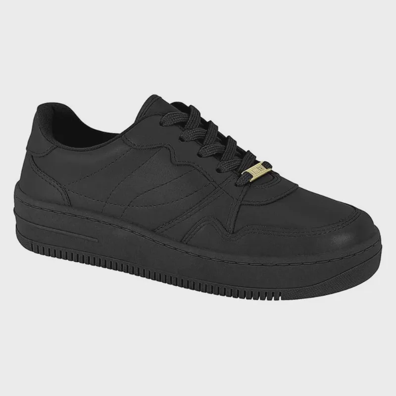 Tênis Feminino Casual Pelica Preto Vizzano 1389.101