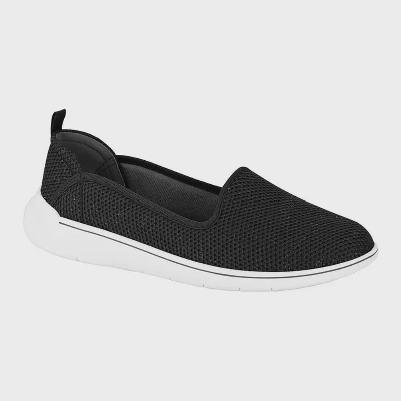 Tênis Beira Rio Tecido Slip On Calce Facil Preto 4281.105