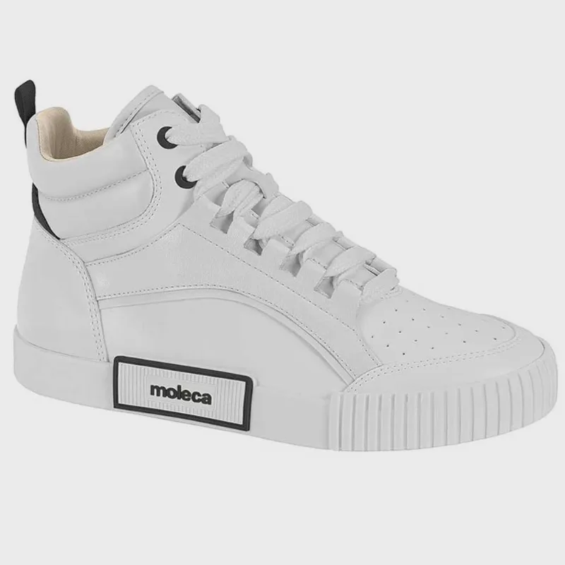 Tênis Feminino Cano Médio Branco Moleca 5740.205