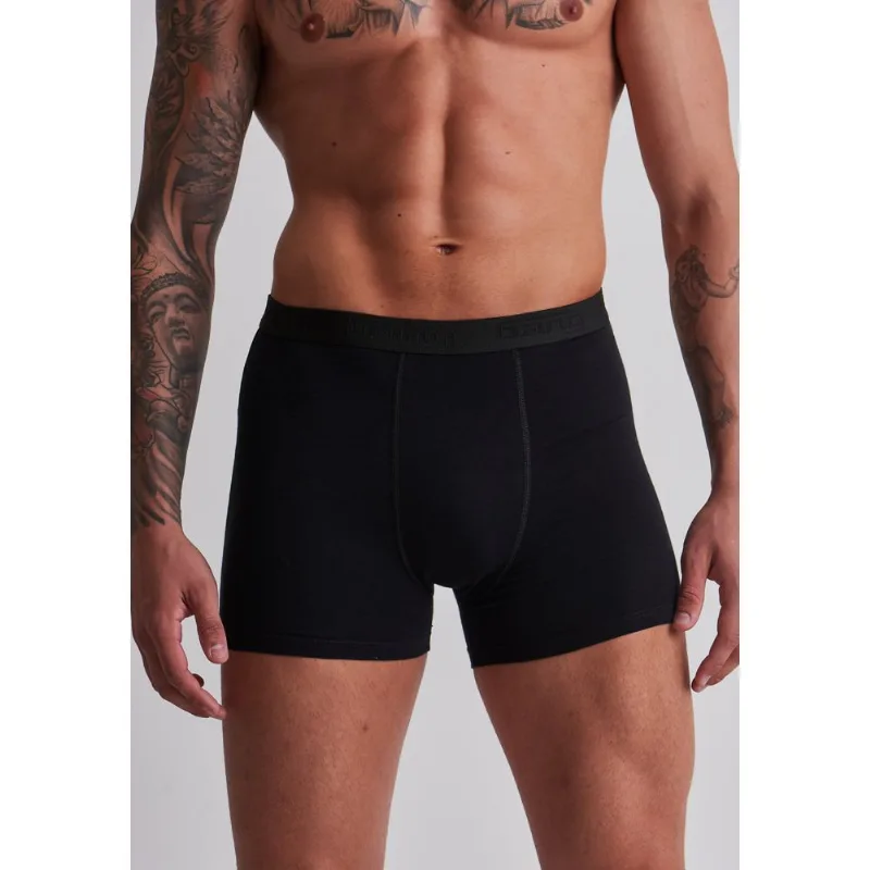 Kit cueca boxer preta e mescla escuro Preto XP
