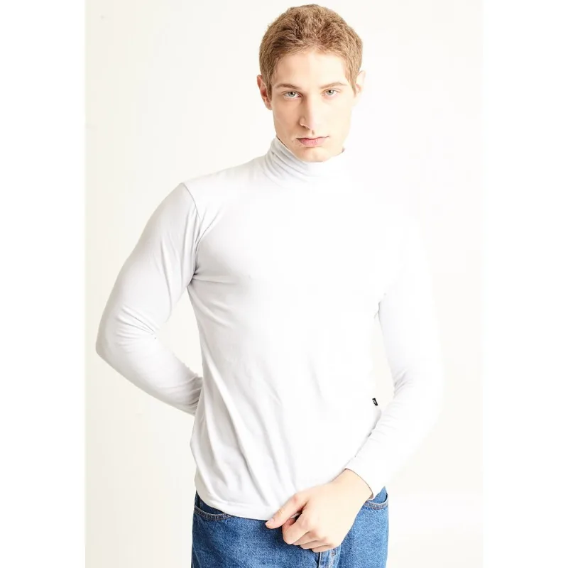 Camiseta malha masculina slim fit branco Branco XP
