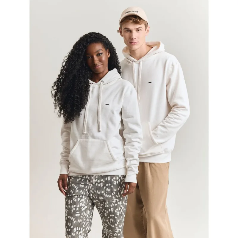 Casaco moletom unisex canguru casual Off-White Off white XP