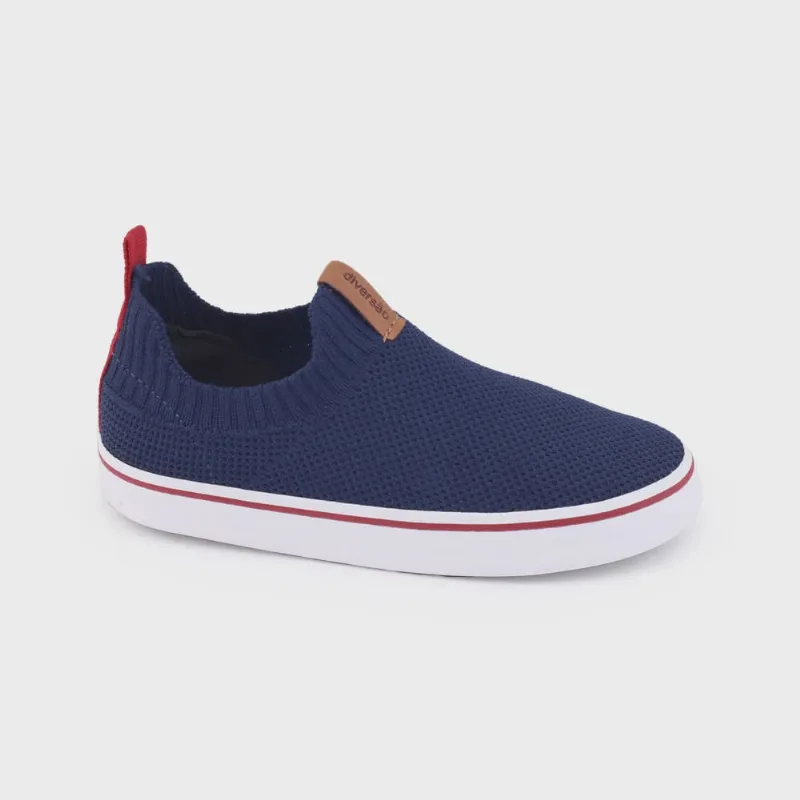 Tênis Infantil Diversão DI2199 Noah casual Slip On Elástico