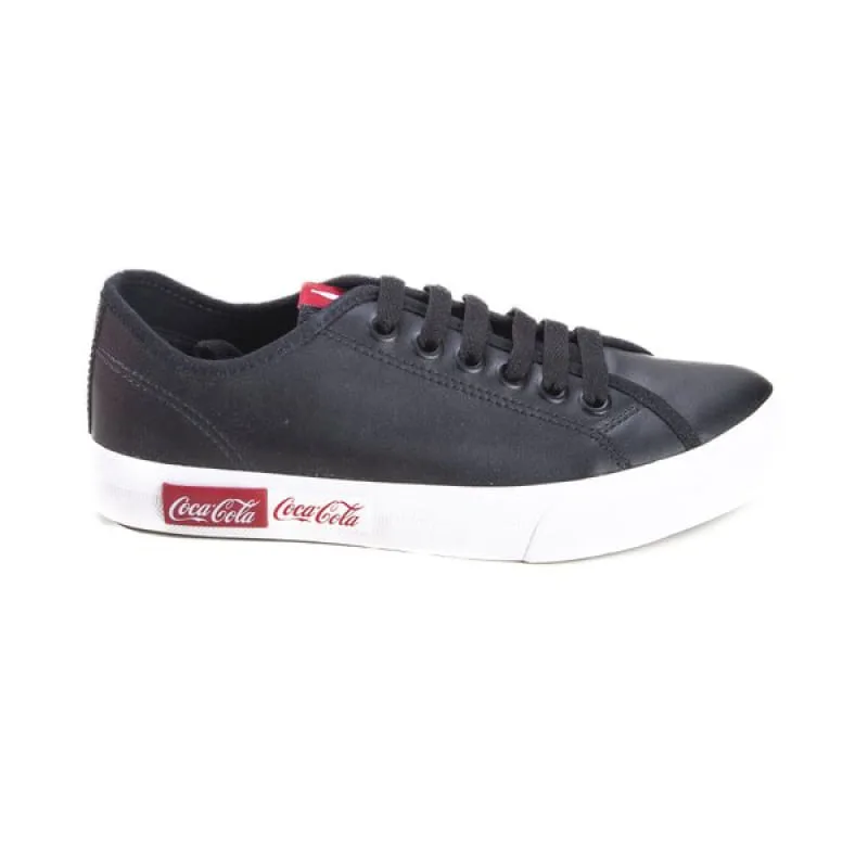 Tênis Coca Cola Blend Basic Town Casual Feminino Preto 44 - COCA COLA - Moda