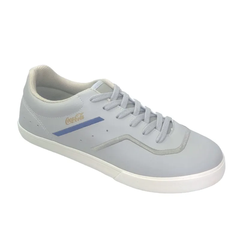 Tênis Masculino Coca-Cola Casual Club Cinza/Off White CC2250 - Coca-cola