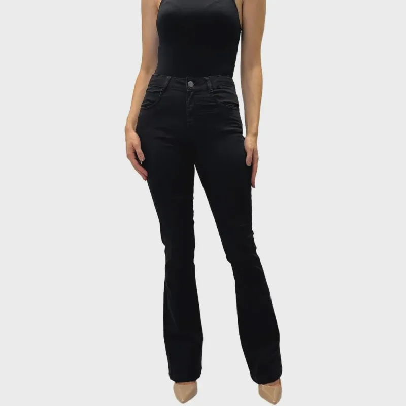 Calça Endless Sarja Boot Cut Feminina - Não Disponível - Moda
