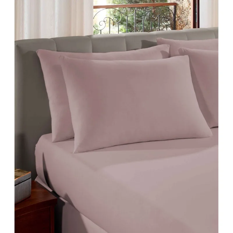 Fronha Avulsa Premium Fio Penteado Lisa Vivaldi Rosa Un