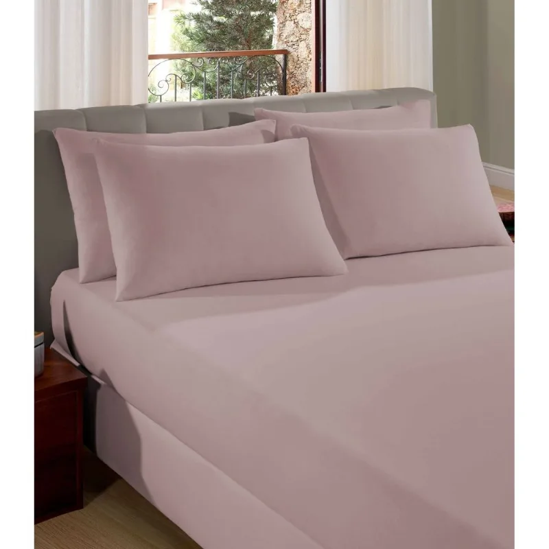 Lençol Liso Queen Size Vivaldi Rosa Un