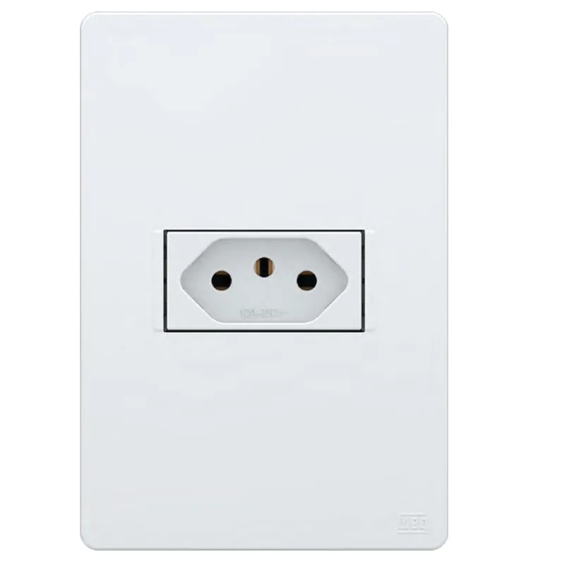 Conjunto Tomada 2P+T 10A 4x2 Esatta Weg Conjunto Tomada 2P+T 10A/250V 4x2 Branco Esatta