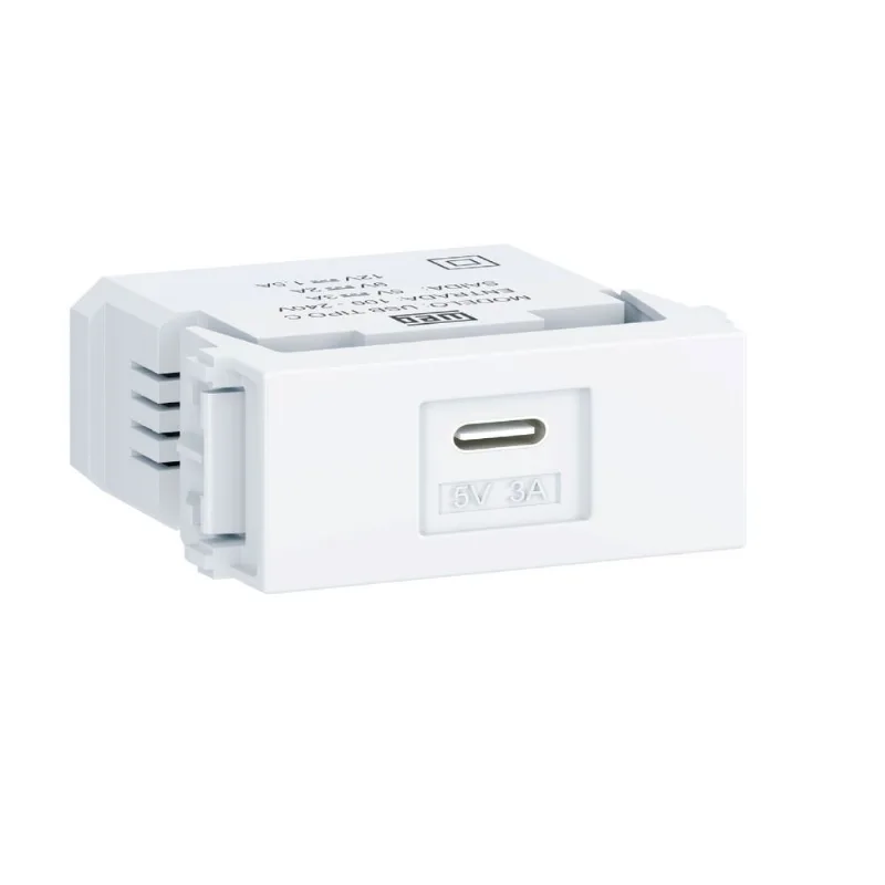 modulo tomada keyst usb-c refi weg branco - 16567549
