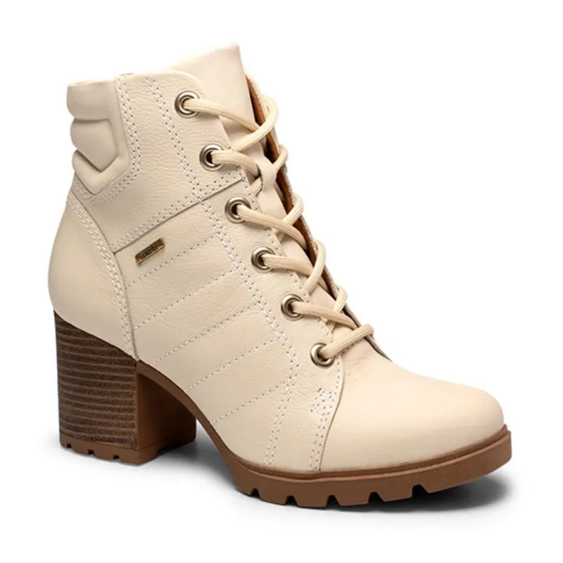 Bota Coturno Dakota Couro Feminina